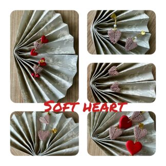 Soft Heart - polymerové náušnice